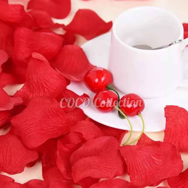 1000PCS Artificial Silk Petals Flowers Rose Wedding Event Scatters Flower Decora 2