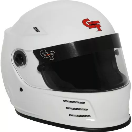 G-Force 3410XSMWH Race Driving Helmet REVO Full Gloss White X-Small NEW