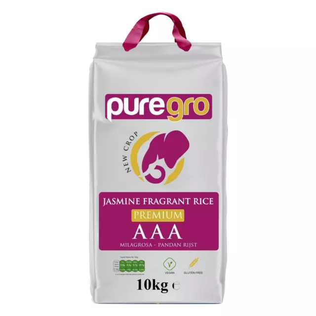 Puregro AAA Premium Jasmine Fragrant Rice 10kg