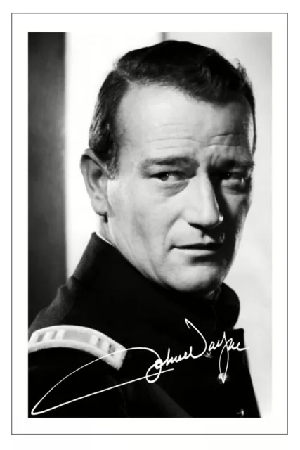 JOHN WAYNE Signed Autograph PHOTO Fan Signature Gift Print FORT APACHE