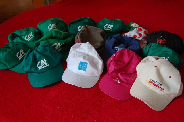 Lot De Casquettes Cyclisme Vintage - Tour De France, Bon état, Sans Marque