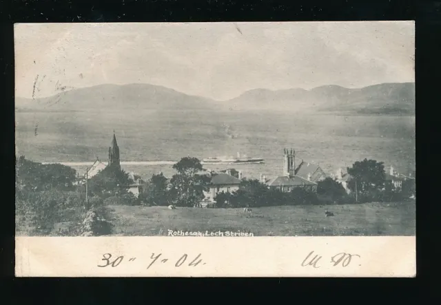 Scotland Buteshire ROTHESAY Loch Striven Used 1904 PPC