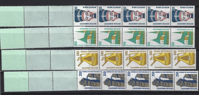 Briefmarken Bund ab 1989, Mi Nr 1398... postfrisch als 5er Streifen