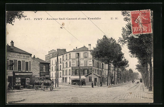 CPA Ivry, Avenue Sadi Carnot et rue Franklin