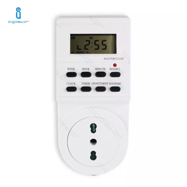 Presa Elettrica Temporizzata 230V Programmabile Timer Digitale Aigostar