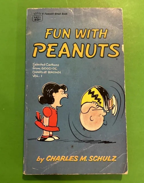 Vintage 1968 FUN WITH PEANUTS by CHARLES SCHULTZ Paperback Book