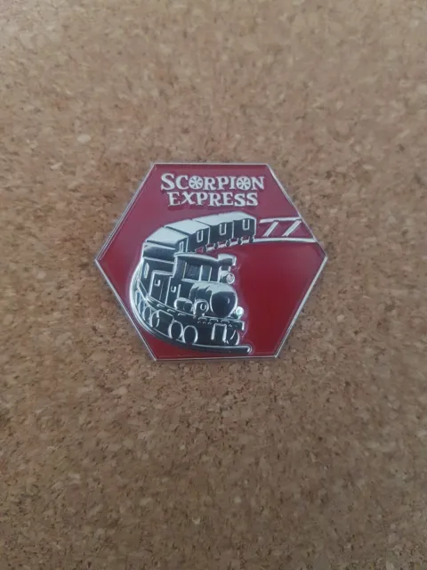 chessington scorpion  Express pin badge Thorpe park Alton towers