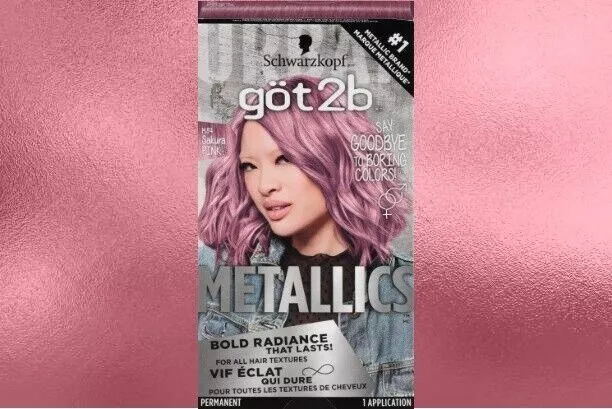 1. Got2b Metallic Permanent Hair Color, M71 Metallic Silver - wide 8