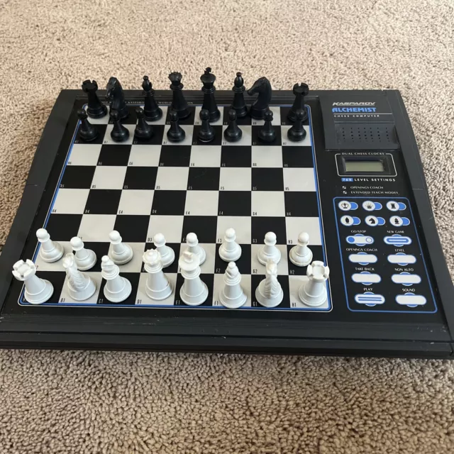 VINTAGE KASPAROV ALCHEMIST CHESS COMPUTER ~ ELECTRONIC CHESS SET ~ COMPLETE