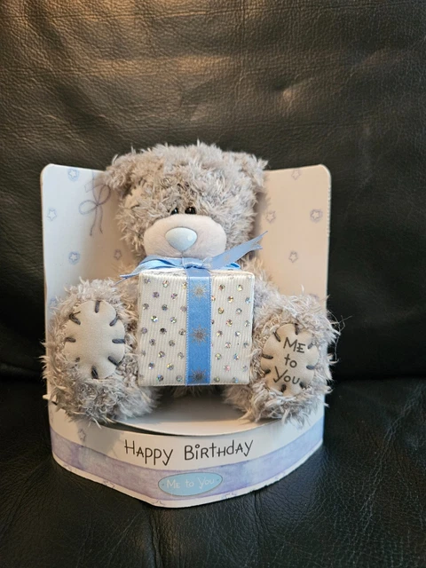 ME TO YOU Happy Birthday Tatty Teddy Bear Holding Present Box