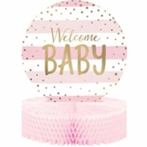 Pink/Gold Celebration Baby Shower Centerpiece