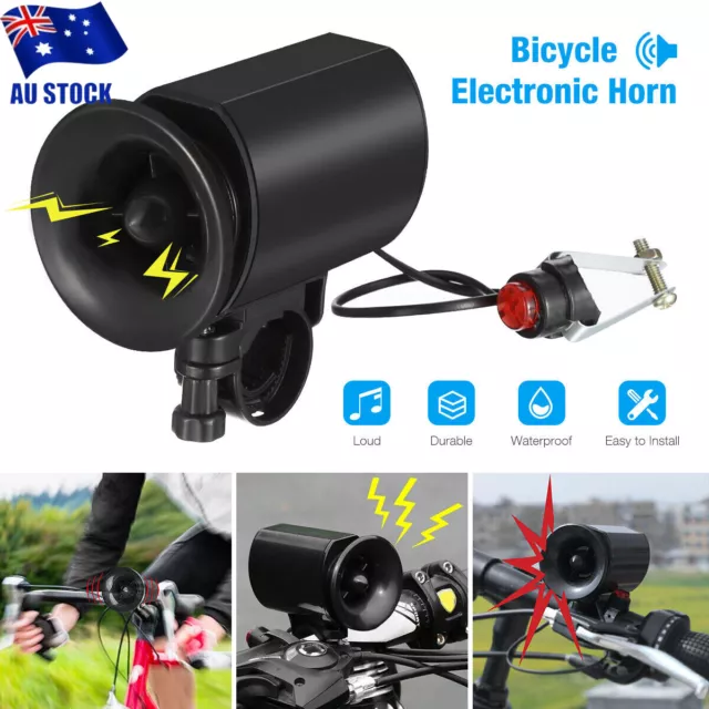 6-sound Bicycle Super Loud Bike Electronic Siren Horn Bell Ring Alarm Speaker AU