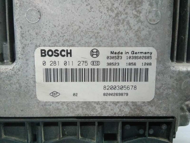 0281011275 boîtier moteur uce renault grand scénic ii e2-a1-38-5 1865685 3