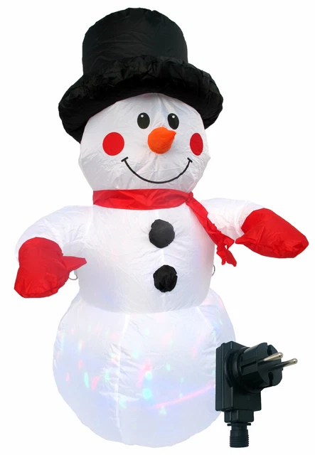 Brandsseller Weihnachtsbeleuchtung Mit Infinity-Effekt – Schneemann, Timer 6/18h, 3m Kabel