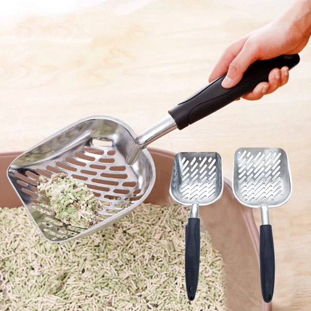 Cat Litter Scoop Big Metal Litter Scoop With Deep Shovel And Ergonomic Hand L LI