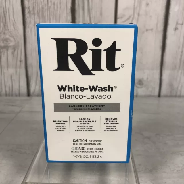 Rit Dye Laundry Treatment White-wash Stain Remover and Whitener Powder,  1-7/8 oz, White, 10-Pack