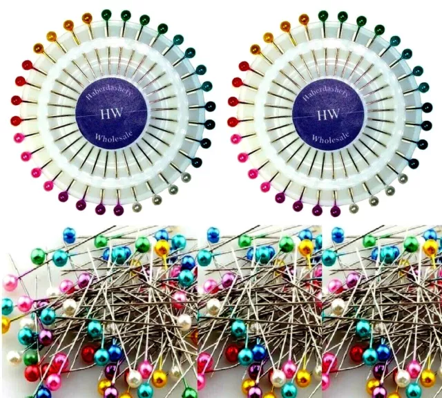 Perlennähen 120 Pins mit Rad für Schneiderei Schneider Schal Hijab Handwerk