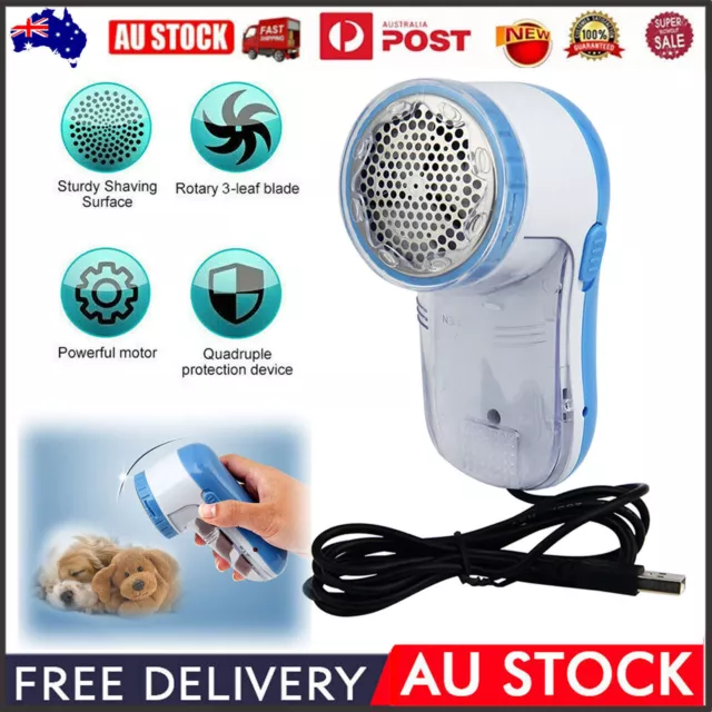 Portable Electric Clothes Lint Remover Pill Fluff Fabric Sweater Fuzz USB Shaver