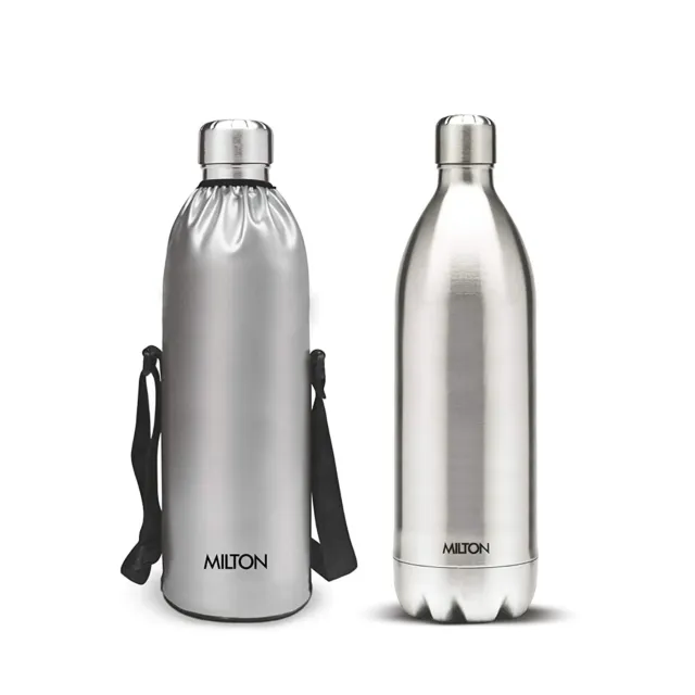 Milton Duo DLX 1500 Thermosteel 24 Hours Hot & Cold Water Bottle 1.5 L Silver