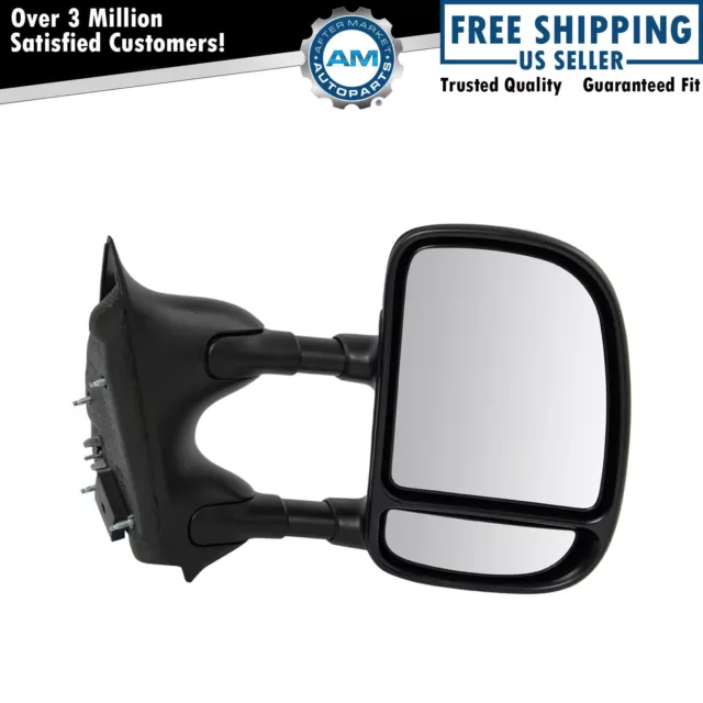 Towing Manual Side View Mirror Passenger Right RH for Ford Super Duty Truck