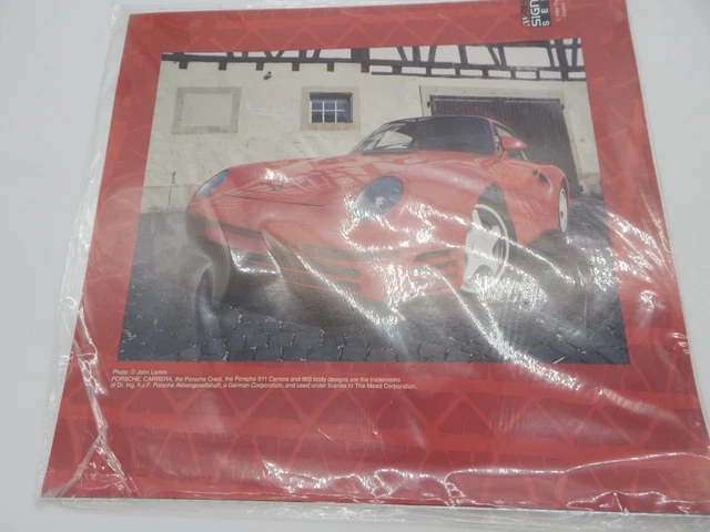 Vintage 1994 Mead Porsche Carrera Pack of 3 Book Covers Fast Lane New in Package