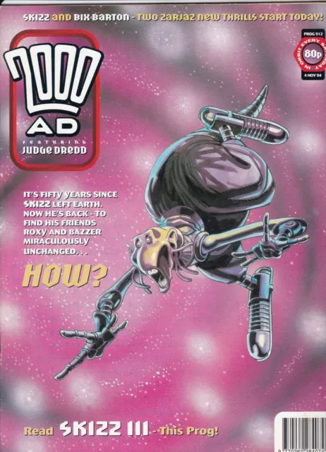 2000AD PROG 912 - 4th November 1994 - Fleetway Editions JUDGE DREDD