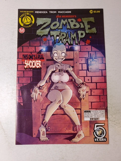 ZOMBIE TRAMP 28 ACTION LAB RARE DAN MENDOZA HTF NM see pics