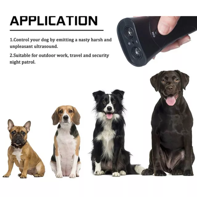 LED Ultrasonic Anti Barking Device Ultrasonic Pet Dog Repeller Anti Bark&TM 3