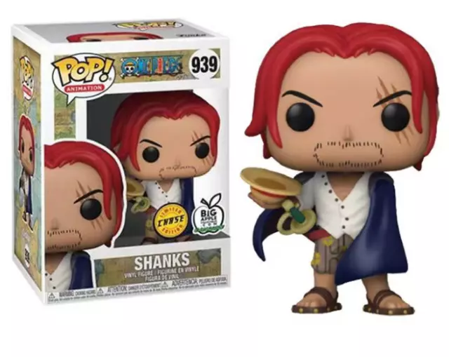 Funko Pop Chase Exclusive Vinyl Action Figures Shanks 939# One Piece W/Protector