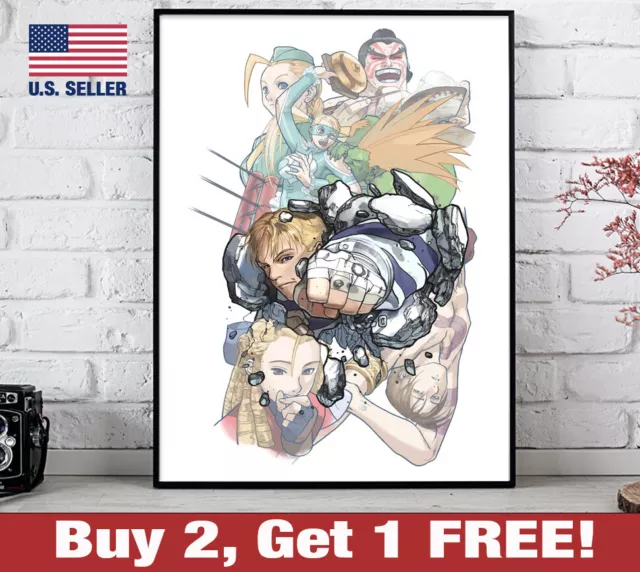 STREET FIGHTER 1 GUILE by TYLER KIRKHAM POSTER PRINT 13x19