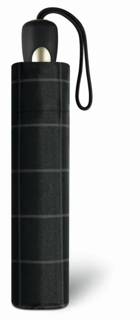 Esprit Parapluie Gents Mini Tecmatic Check Black