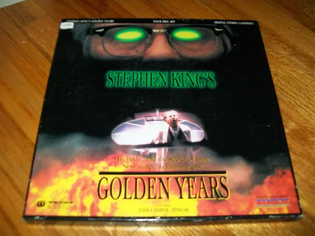 STEPHEN KING'S GOLDEN YEARS 4-Laserdisc LD BOXED SET VERY GOOD CONDITION RARE