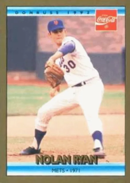 1992 Donruss Coca-Cola Nolan Ryan Baseball #5 Nolan Ryan New York Mets