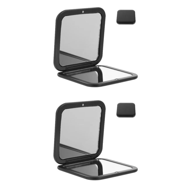 2 Pieces Ästhetischer Spiegel Klappbarer Schminkspiegel Flip-Geldbörse Mini