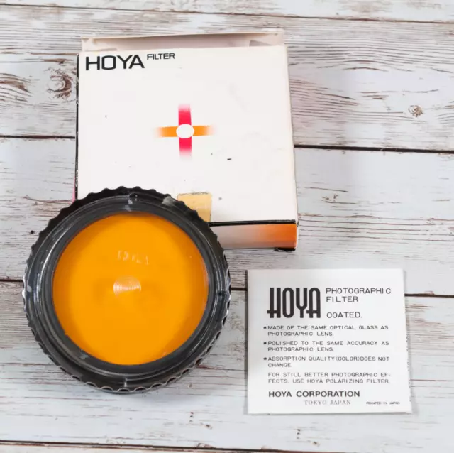 De colección Hoya 55mm naranja O (G) - filtro Japón en caja con estuche en caja y negro fotografía