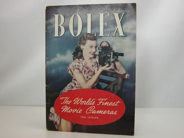 Rare & Vintage 1946 BOLEX CATALOG Lenses Projectors Cameras W/Price List  Wow!
