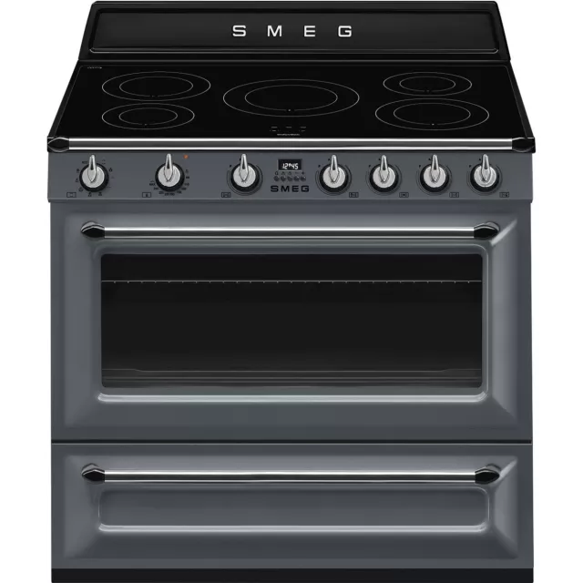 SMEG TR90IGR2 Cocina Victoria 90x60 CM Horno Aireado Piso Inducción 5 Zone