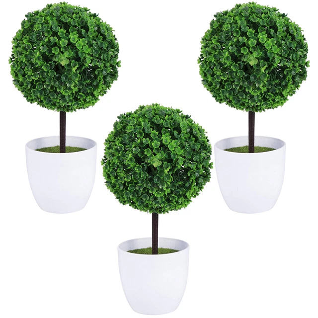 Nuova pianta in vaso artificiale con vaso Bonsai Faux fiore di seta Indoor Outdoor casa giardino ufficio decorazione piante Ornements  15