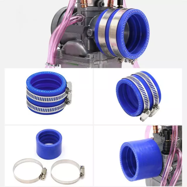 45mm Motorcycle Carburetor Air Intake Flange Adapter Carb Manifold Boot Kit Set