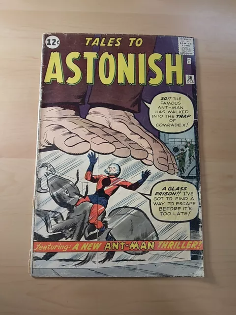 Tales To Astonish Comic #36 (Marvel,1962) 3Rd Appearance Of Ant Man Silver Age ~