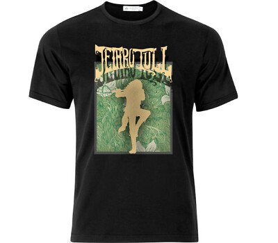 Maglie a Manica Lunga Mens Jethro Tull Long Sleeve T-Shirt Black Uomo,AAAAAAe Camicie,Camicie Casual