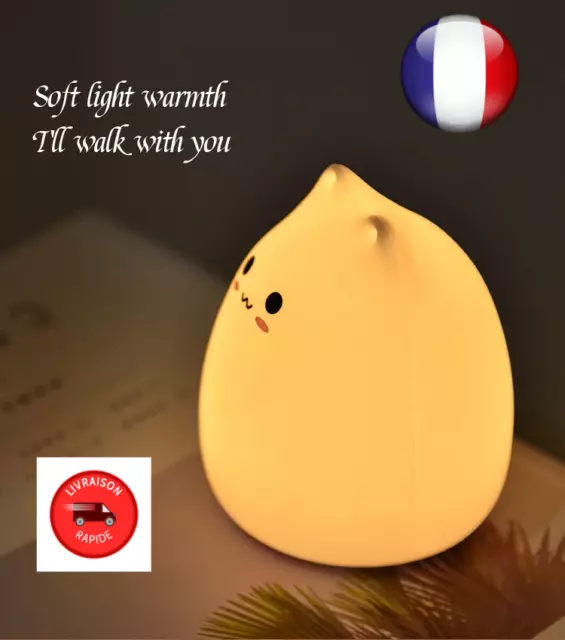 Mini lampe de nuit,  chat, pour bébé, chambre, veilleuses, enfant