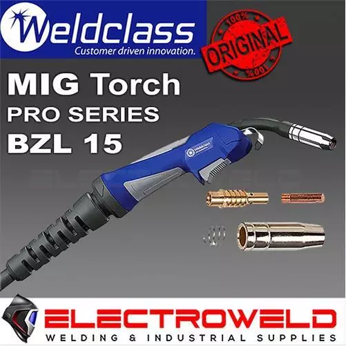 WELDCLASS SB15 MIG Torch 3m 4m, Welding Gun Binzel 180A BZL MB15 Euro Connection