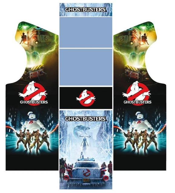 Set De Stickers GhostBuster Pour Borne D'arcade - Modèle 2 - Personnalisable