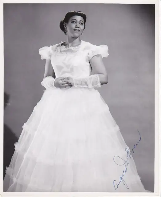 AGNES D. EVANS 8x10 SIGNED PHOTO African American Celebrity? - Boston, MA