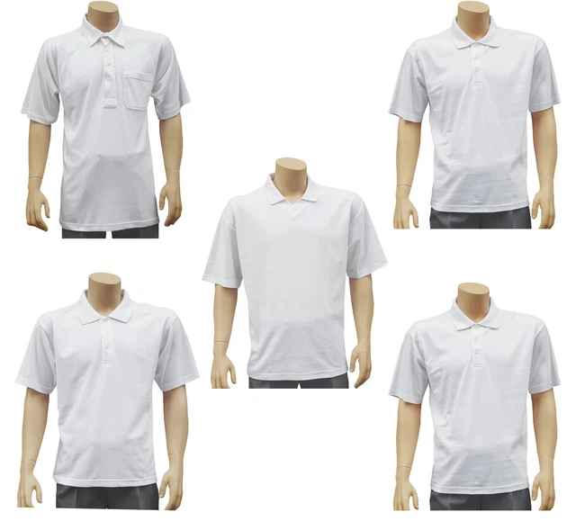 Cathedral Polo Herren Weiß Bowlers SPORTS Poly/Baumwolle Polo Top 2022