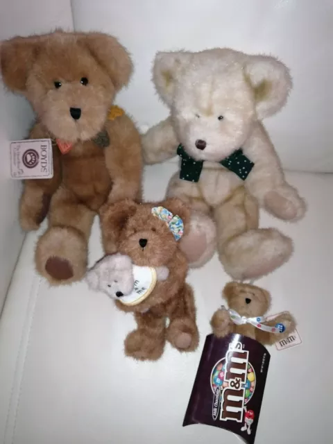 Boyds, Teddy sammlung, 4 Hochwertige Boyd's Teddys, Unbespielt