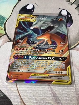 Carte pokemon Dracaufeu et Reshiram GX  20/214  Alliance Infallible Neuve