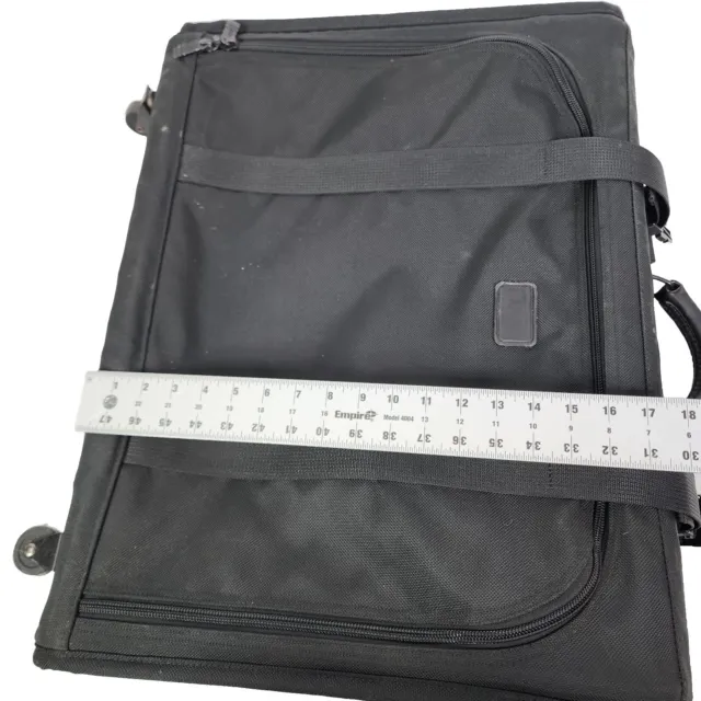 Tumi Alpha 4 Wheeled Rolling 17X23" Garment Bag Black Nylon Ballistic Luggage 11