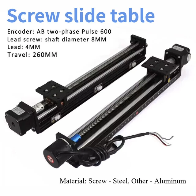 STROKE SCREW LINEAR Guide Stage Stepper Stage Actuator Motor Rail ...